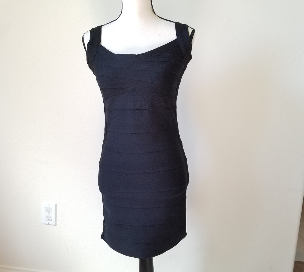 Olivacious Women's Sleeveless Black Bodycon